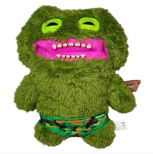 NWT Chuckles Fuggler XL Green Monster Plush 18" NWT Rare Collectible